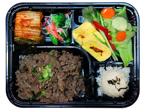 Bulgogi box - Good food with fast service. Good for the price and portion of food serving. The Tteobokki was sweet and spicy with the right texture. The Beef Bulgogi box was very tasty with 2 pieces of fried mandoo and sweet radish on the side. Beef Kimbap was deliciously good. 
